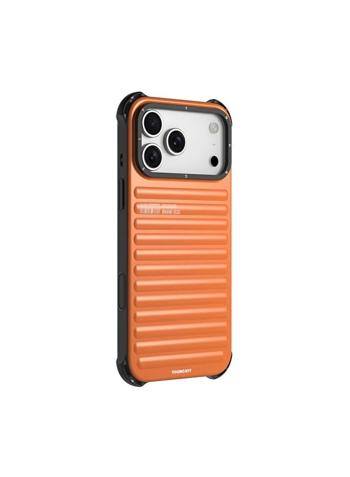 YOUNG KIT Youngkit True Color Series Magnetic Type For iPhone 17 Pro Max - Magnetic Vibrant Orange - Image 1